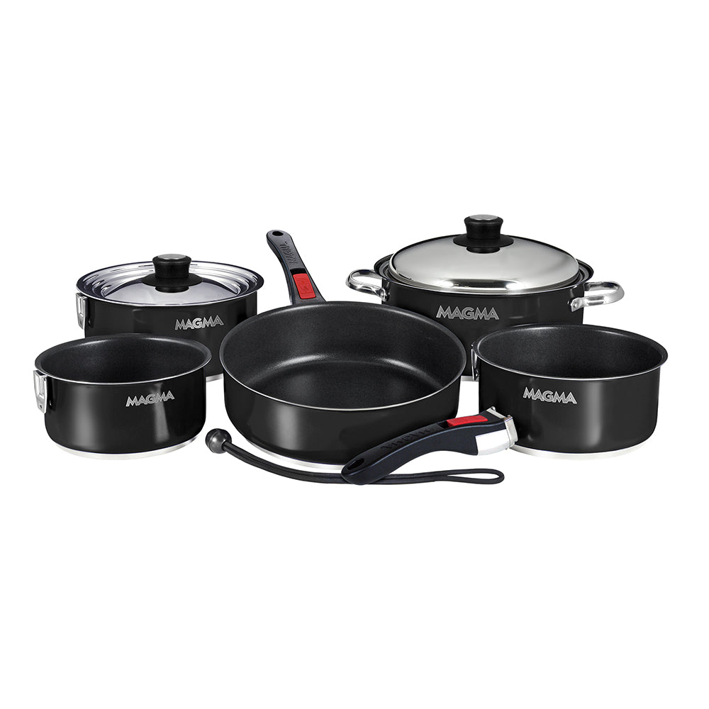 Magma A10-363-2-IND Stainless Steel Induction Compatible Non-Stick 7 Piece Nesting Cookware Set