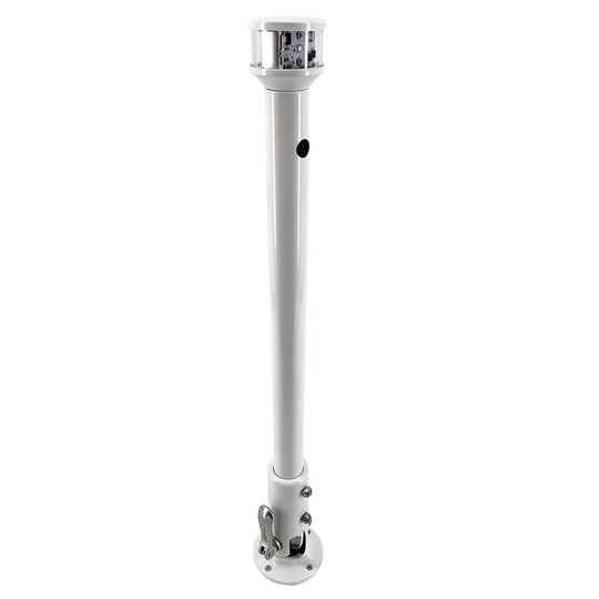 Seaview 12" Folding Light Post w/All-Round LED Light [SVMHB112LED]