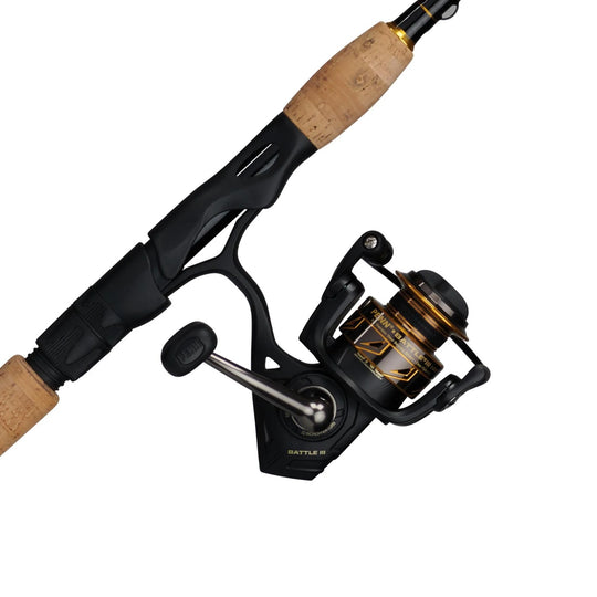 Penn BTLIII3000701ML Battle III Combo 3000 sz Metal Body, CNC Gears,HT100 Drag, 6.2:1 ratio/7' 1pc ML Rod, SS Dura-Guides,Cork Handle