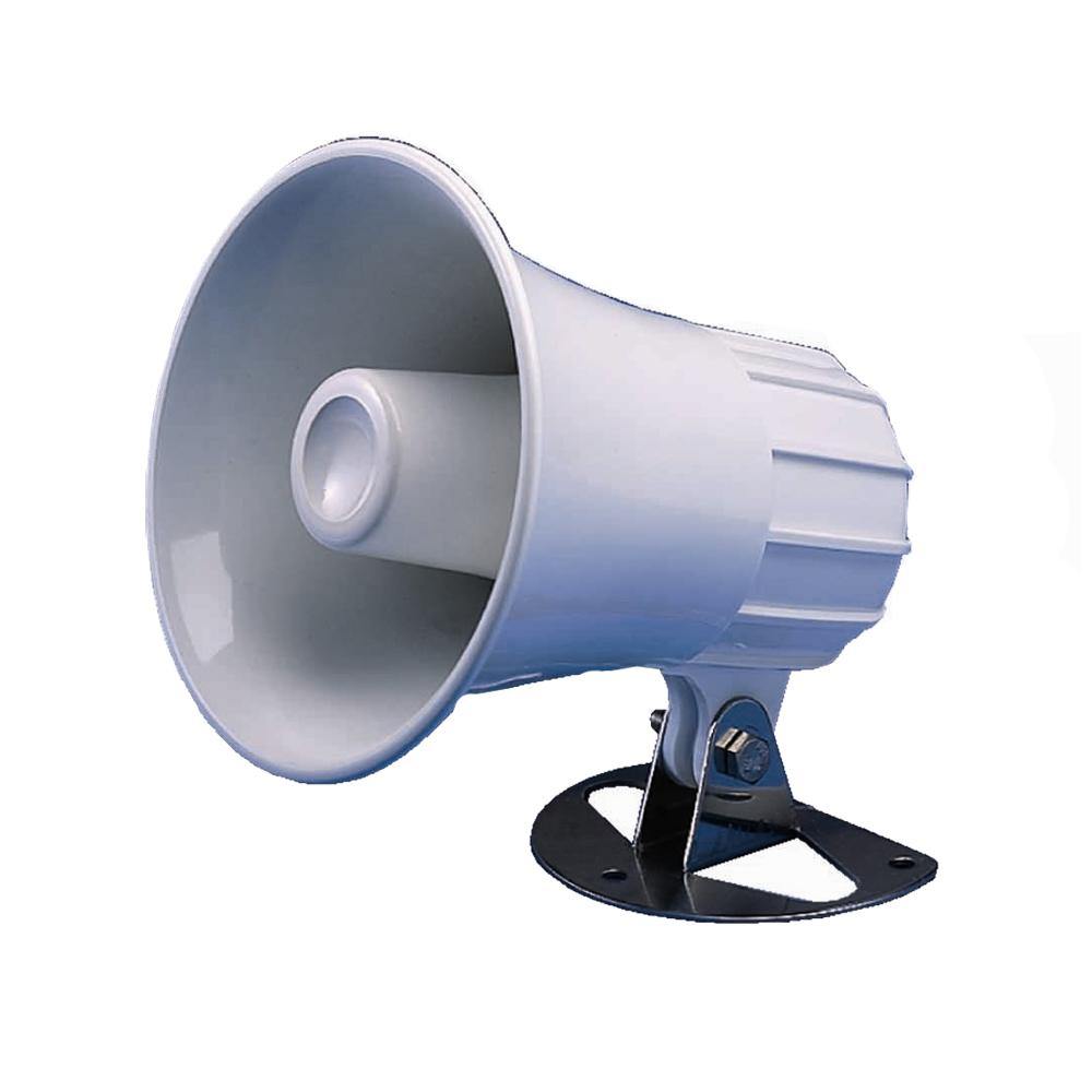 Standard Horizon 4.5" Round Hailer/PA Horn - White [220SW] - Bulluna.com