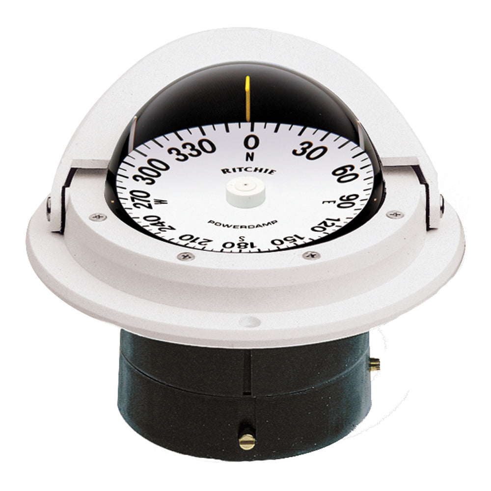 Ritchie F-82W Voyager Compass - Flush Mount - White [F-82W] - Bulluna.com