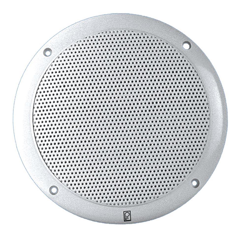 Poly-Planar 6" 2-Way Coax-Integral Grill Marine Speaker - (Pair) White [MA4056W] - Bulluna.com