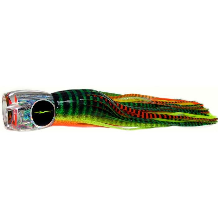 Black Bart Abaco Prowler Heavy Tackle Lure - Green Orange Tiger/Orange Yellow Tiger - Bulluna.com