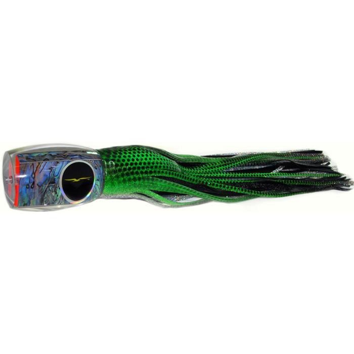 Black Bart Grander Candy Heavy Tackle Lure - Green/Black Dot - Bulluna.com