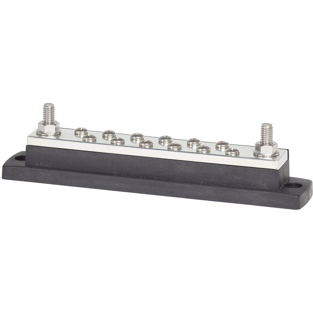 Blue Sea 2105 MaxiBus 250AMP Common BusBars 12 x #10 Terminal Screws [2105] - Bulluna.com