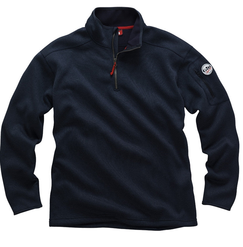 Gill Navy Knit Fleece - Bulluna.com