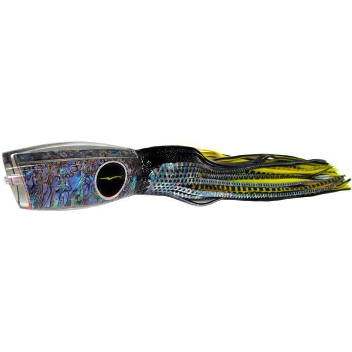 Black Bart Braziliano Heavy Tackle Lure - Black Dot/Yellow Tiger - Bulluna.com