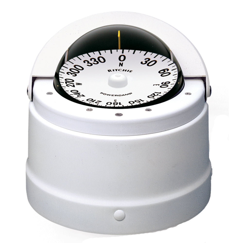 Ritchie DNW-200 Navigator Compass - Binnacle Mount - White [DNW-200] - Bulluna.com