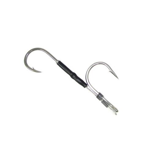 Black Bart Double Hookset Stainless Steel -  12/0 - Bulluna.com