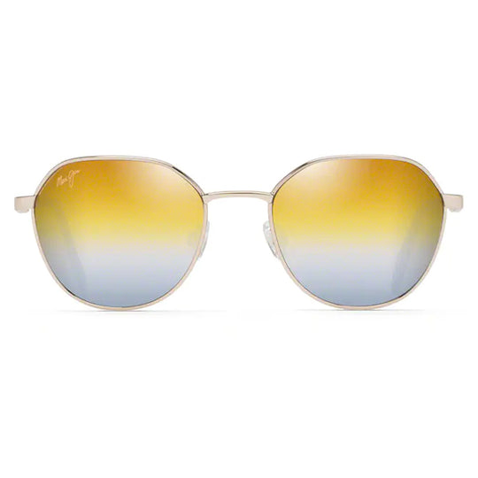 Maui Jim Hukilau Gold Metal - Dual Mirror Gold to Silver Sunglasses - Bulluna.com