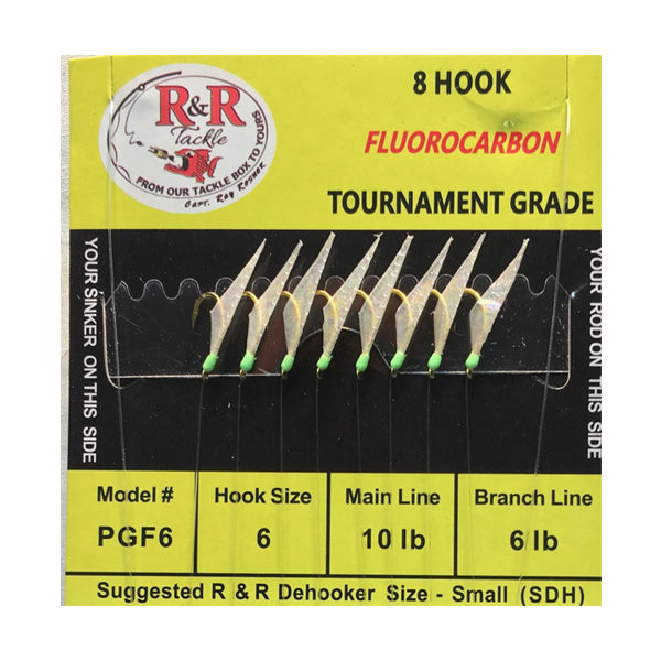 R&R Tackle Fluorocarbon Bait Rig - Size 6 - Bulluna.com