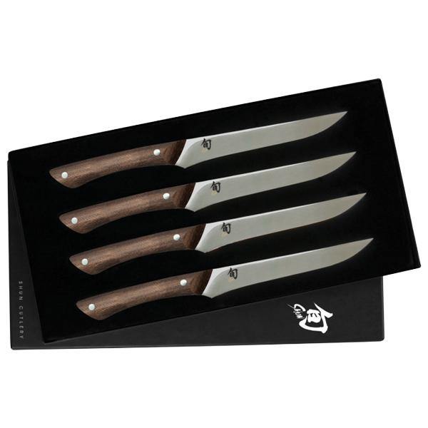 Shun Shima Natural 4 Piece Steak Set - Bulluna.com