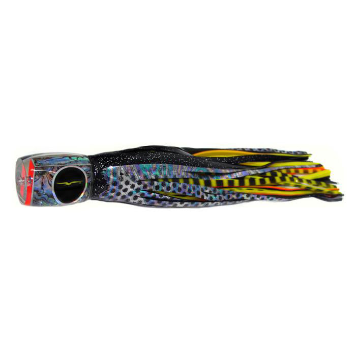 Black Bart Marlin Candy Medium Heavy Tackle Lure - Black Dot/Yellow Tiger - Bulluna.com