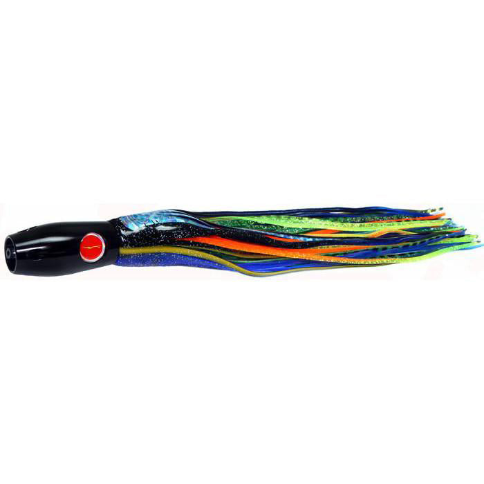 Black Bart Heavy Metal Super Pro Jet Lure - Black Blue Dot/Green Orange Tiger - Bulluna.com