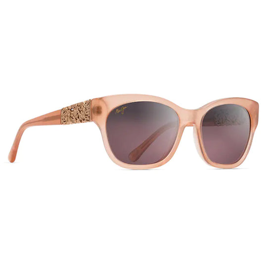 Maui Jim Monstera Leaf Guava Pink with 24K Rose Gold - Maui Rose Sunglasses - Bulluna.com