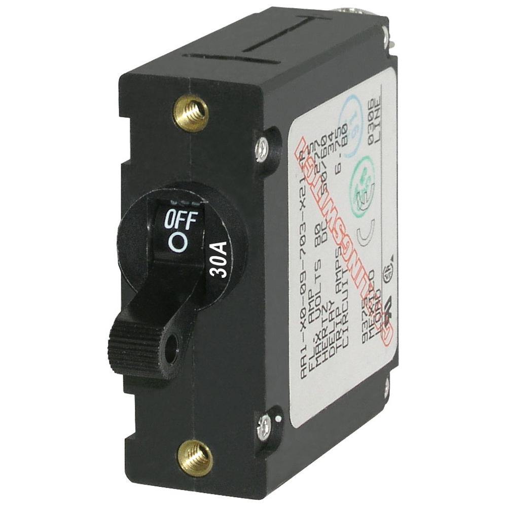 Blue Sea 7220 AC / DC Single Pole Magnetic World Circuit Breaker  -  30 Amp [7220] - Bulluna.com