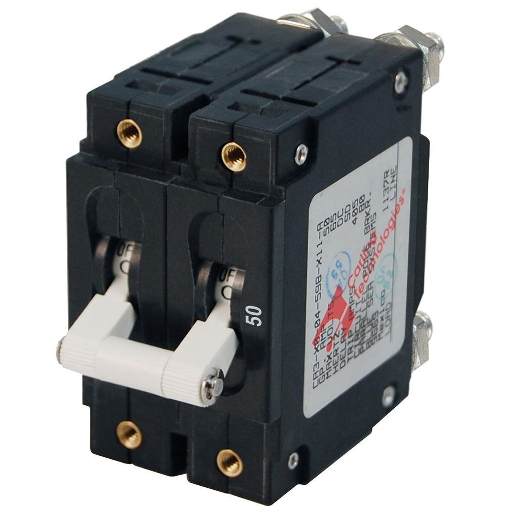 Blue Sea 7251 C-Series Double Pole Circuit Breaker - 50A [7251] - Bulluna.com