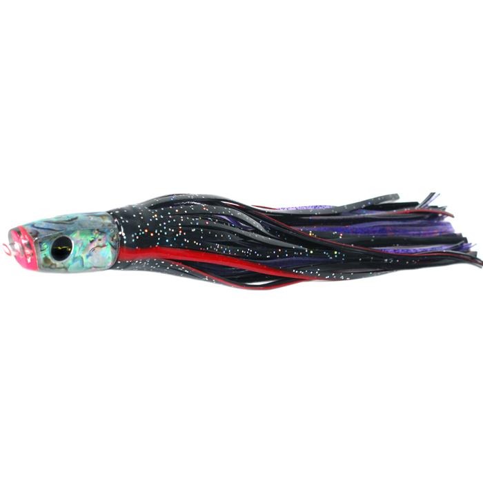 Black Bart Costa Rican Plunger Light Tackle Lure - Black/Purple Fleck - Bulluna.com