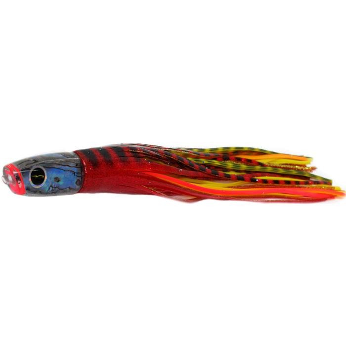 Black Bart Costa Rican Plunger Light Tackle Lure - Red Tiger/Yellow Tiger - Bulluna.com