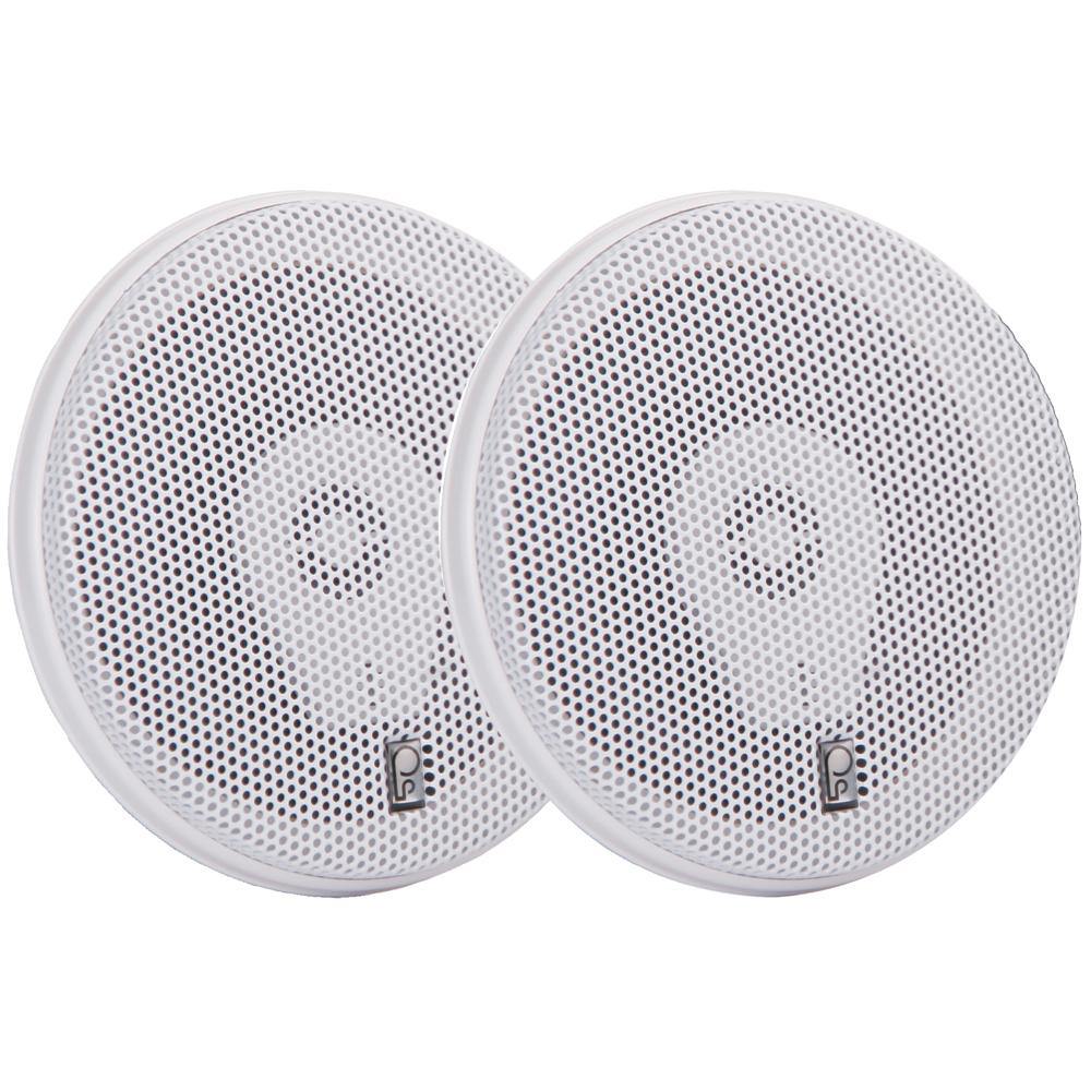 Poly-Planar 6" Titanium Series 3-Way Marine Speakers - (Pair)White [MA8506W] - Bulluna.com