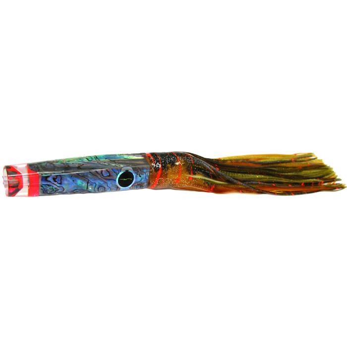 Black Bart Crooked Island Candy Medium Heavy Tackle Lure - Brown Gold Orange/Gold Dot - Bulluna.com