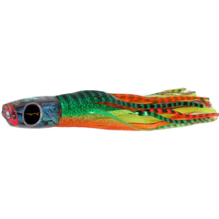 Black Bart Eleuthera Plunger Medium Tackle Lure - Green Orange Tiger/Orange Yellow Tiger - Bulluna.com