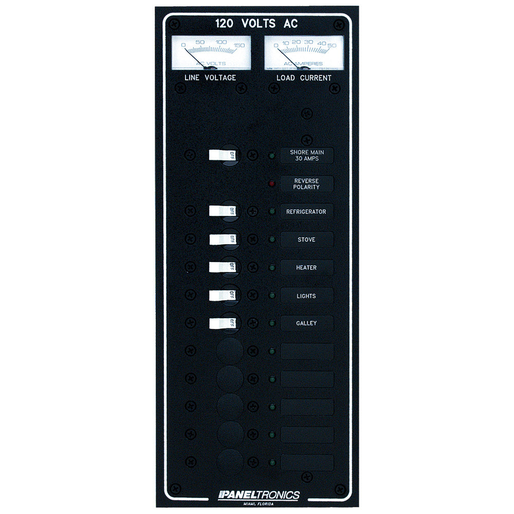 Paneltronics Standard AC 10 Position Breaker Panel & Main w/LED [9972320B] - Bulluna.com