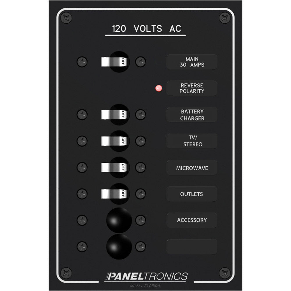 Paneltronics Standard AC 6 Position Breaker Panel & Main [9982305B] - Bulluna.com