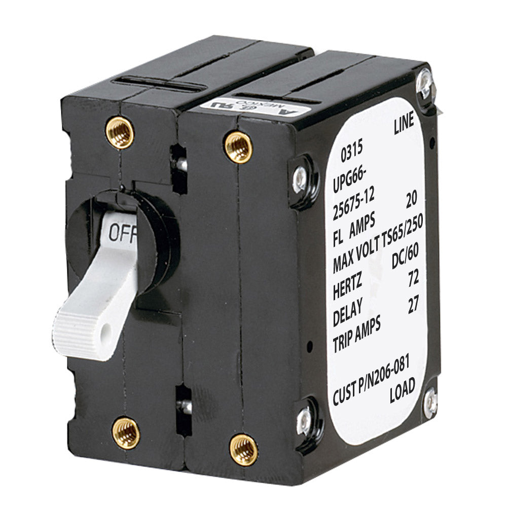 Paneltronics 'A' Frame Magnetic Circuit Breaker - 5 Amps - Double Pole [206-078S] - Bulluna.com