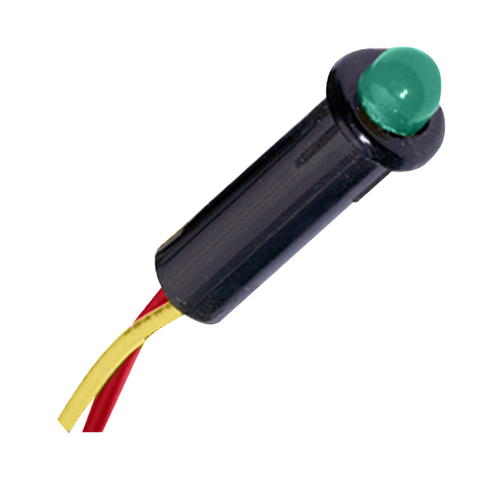 Paneltronics LED Indicator Light - Green - 12-14 VDC - 1/4" [048-004] - Bulluna.com