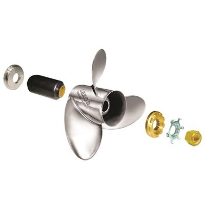 Solas Rubex L3 Interchangeable Hub Propeller - Stainless Steel 3-Blade - 15 1/2 x 17 Inches - Left Hand - Bulluna.com