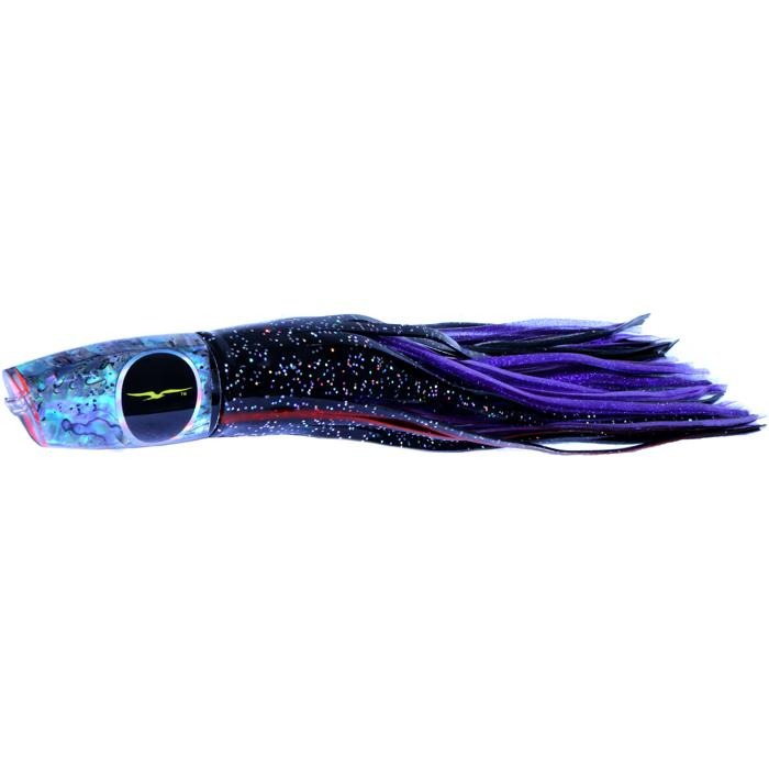 Black Bart Big Rock Plunger Medium Heavy Tackle Lure - Black Red/Purple Fleck - Bulluna.com