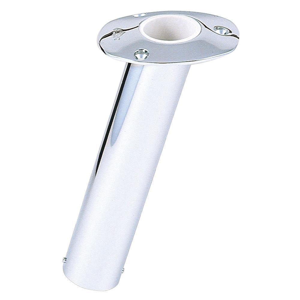 Lee's 15 Degree Stainless Steel Flush Mount Rod Holder - 2.25" O.D. [RH534HS] - Bulluna.com