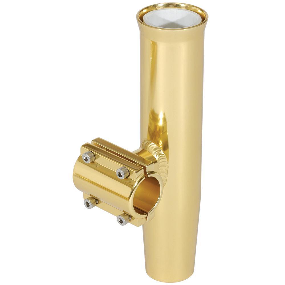 Lee's Clamp-On Rod Holder - Gold Aluminum - Horizontal Mount - Fits 1.050" O.D. Pipe [RA5201GL] - Bulluna.com