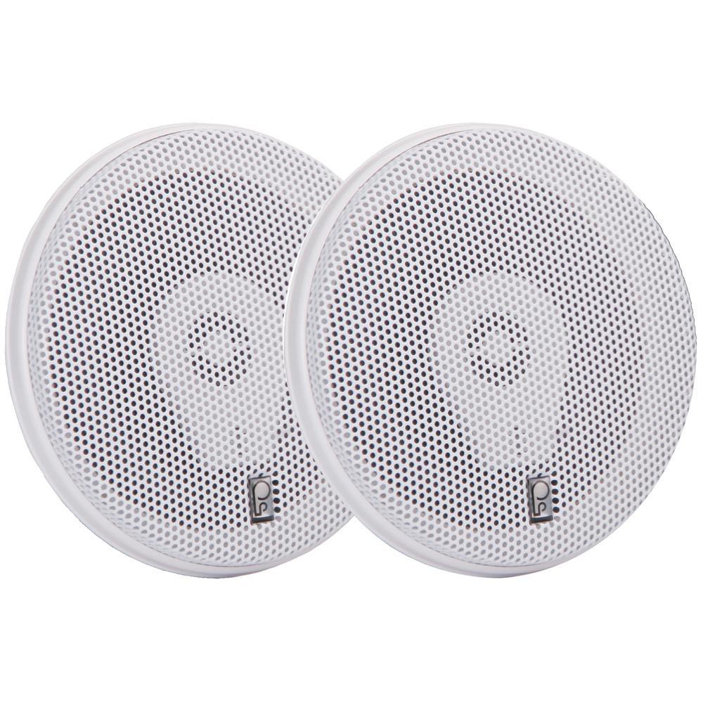 Poly-Planar MA8505W 5" Three-Way Titanium Series Marine Speakers - White [MA8505W] - Bulluna.com