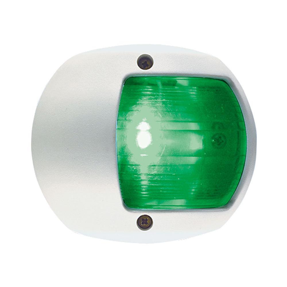 Perko LED Side Light - Green - 12V - White Plastic Housing [0170WSDDP3] - Bulluna.com