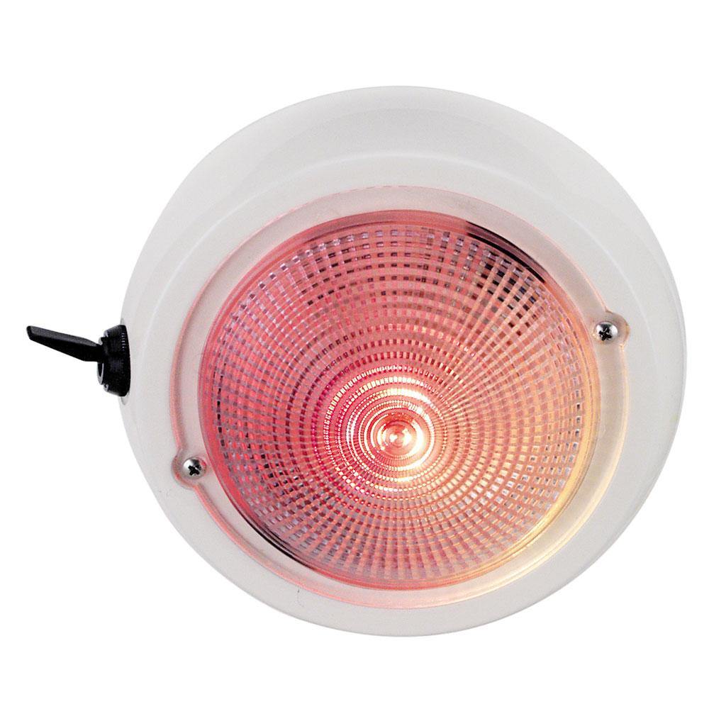 Perko Dome Light w/Red & White Bulbs [1263DP1WHT] - Bulluna.com