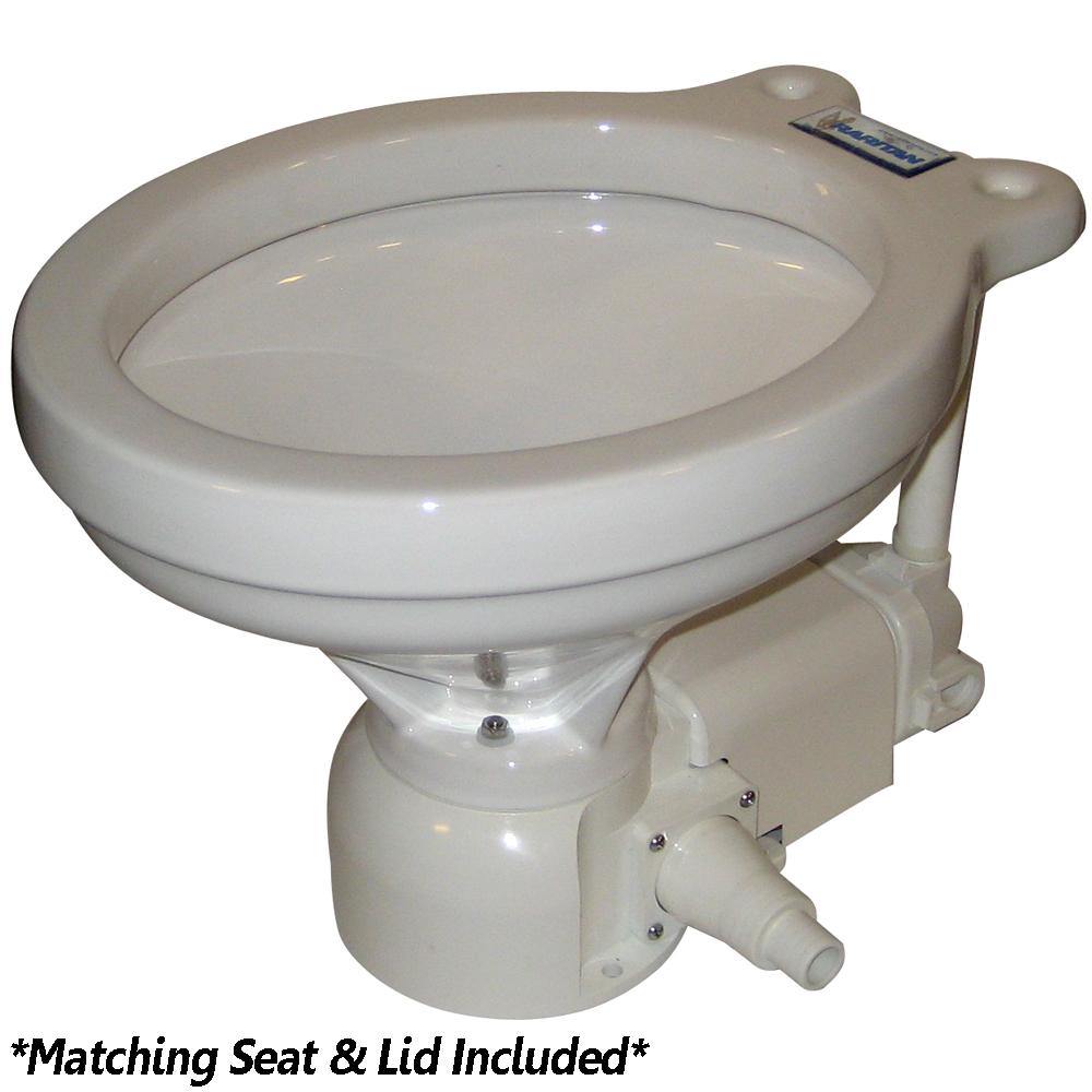 Raritan Sea Era Electric Toilet - Household Style - Integral Pump - Straight  90 Discharge - 12v [160HI012] - Bulluna.com