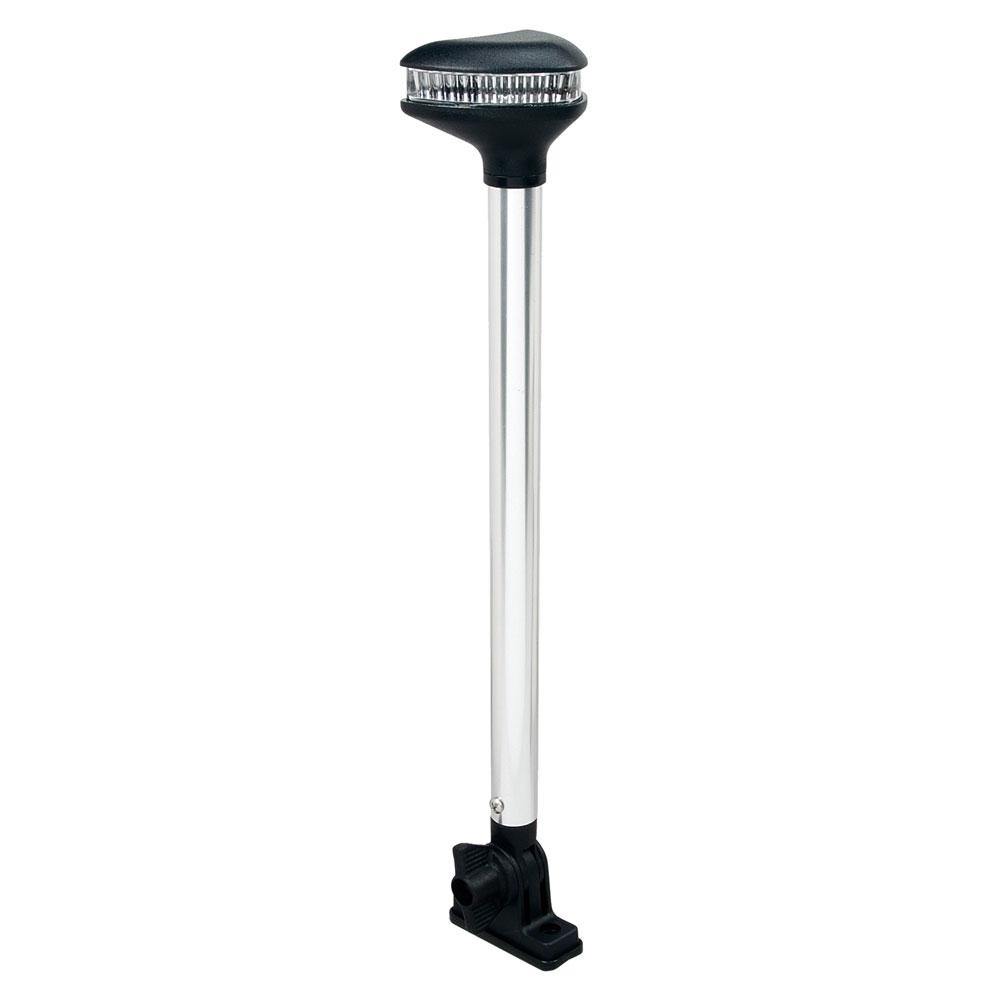 Perko Stealth Series - L.E.D. Fold Down White All-Round Light - Vertical Mount - 13-3/8" [1639DP0CHR] - Bulluna.com