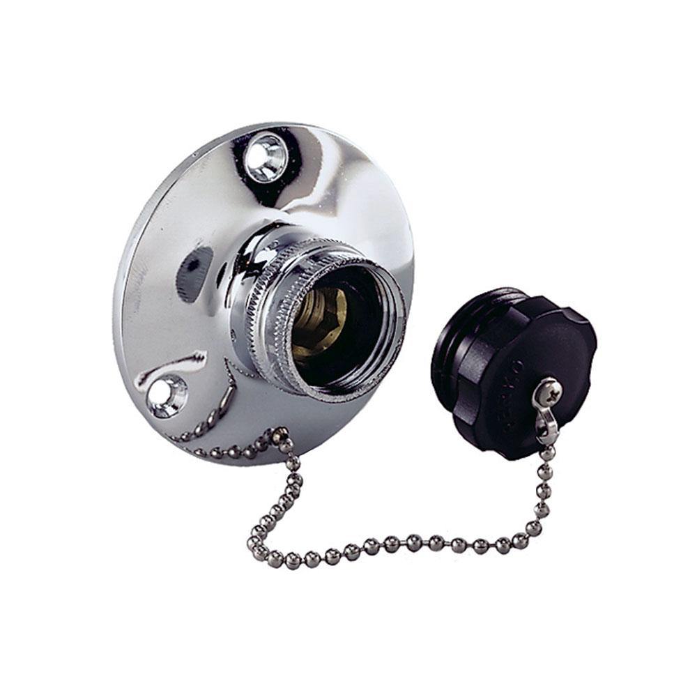 Perko Water Inlet Fitting w/Plug [0499DP0CHR] - Bulluna.com