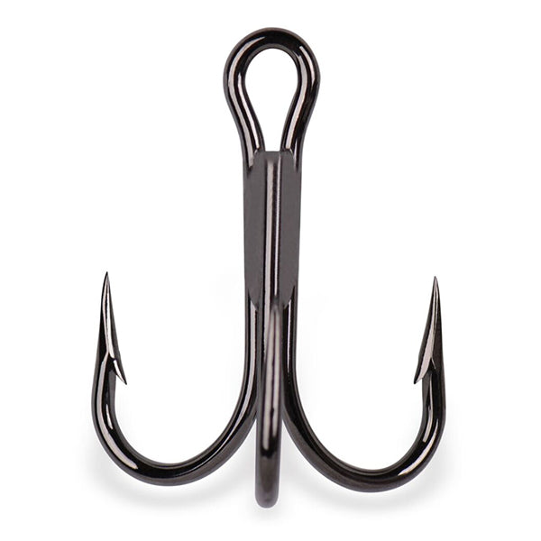 Mustad Kingfish Black Nickel Treble Hook - 25 Units - Bulluna.com