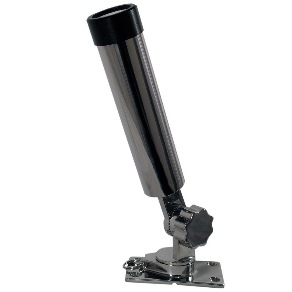 Whitecap Bluewater SS 360/180 Deg. Removable Rod Holder [S-7007CBLUE] - Bulluna.com