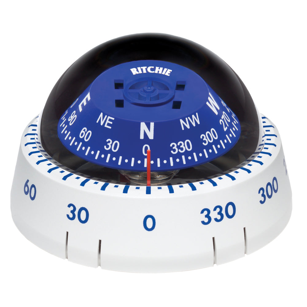 Ritchie XP-99W Kayaker Compass - Surface Mount - White [XP-99W] - Bulluna.com