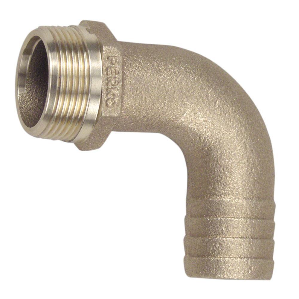 Perko 3/4" Pipe To Hose Adapter 90 Degree Bronze MADE IN THE USA [0063DP5PLB] - Bulluna.com