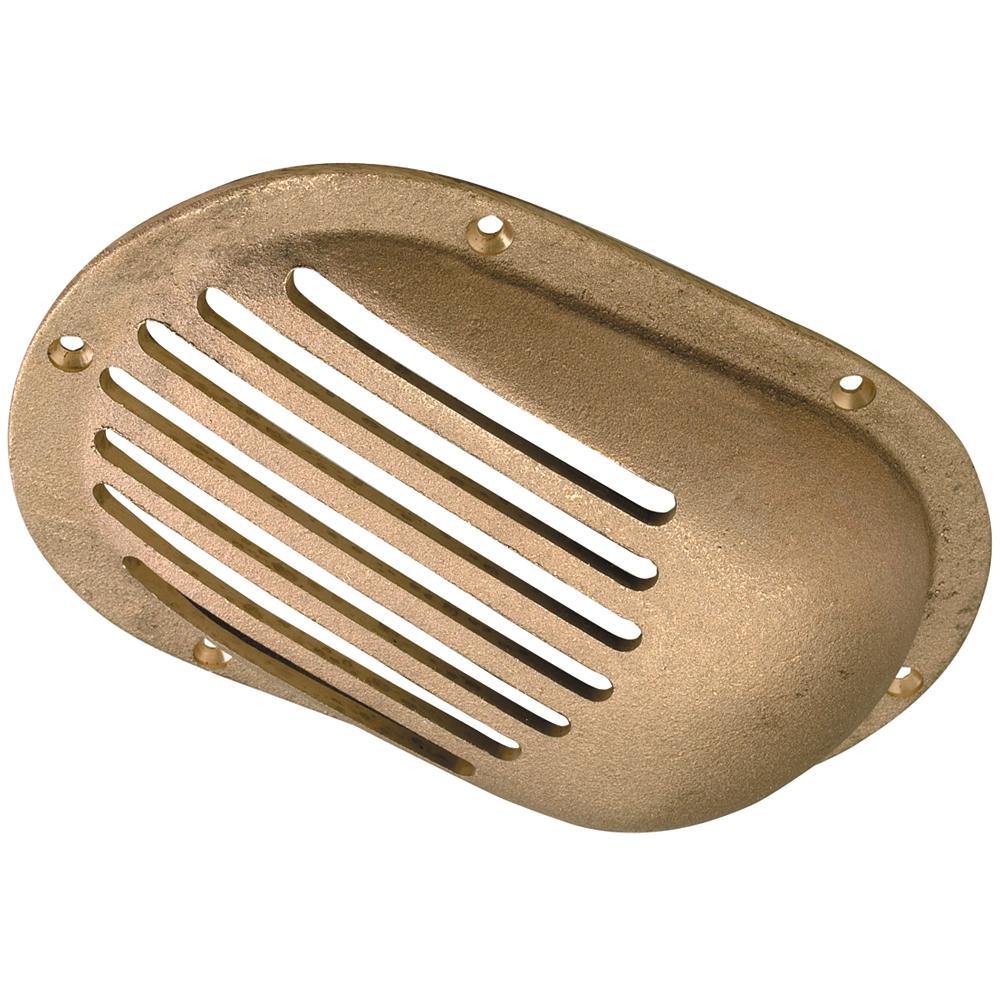 Perko 5" x 3-1/4" Scoop Strainer Bronze MADE IN THE USA [0066DP2PLB] - Bulluna.com