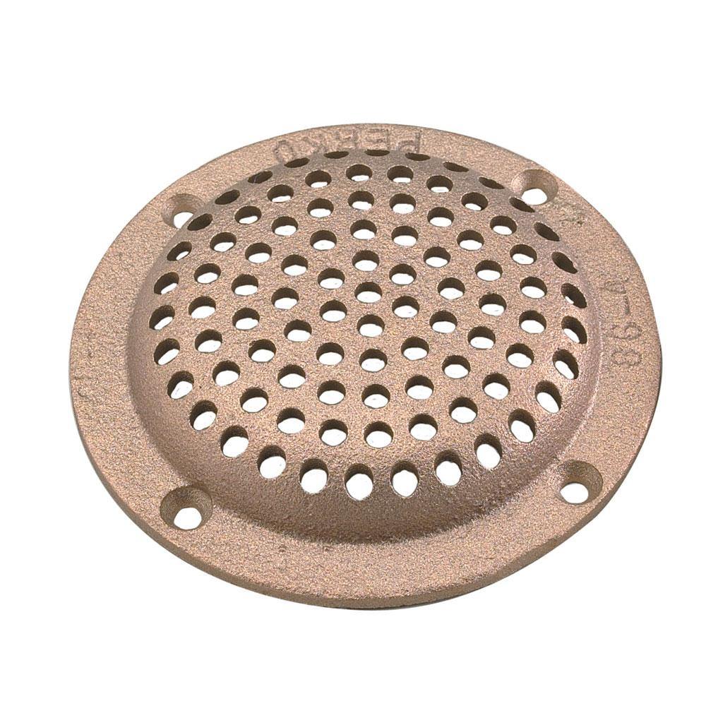 Perko 3-1/2" Round Bronze Strainer MADE IN THE USA [0086DP3PLB] - Bulluna.com