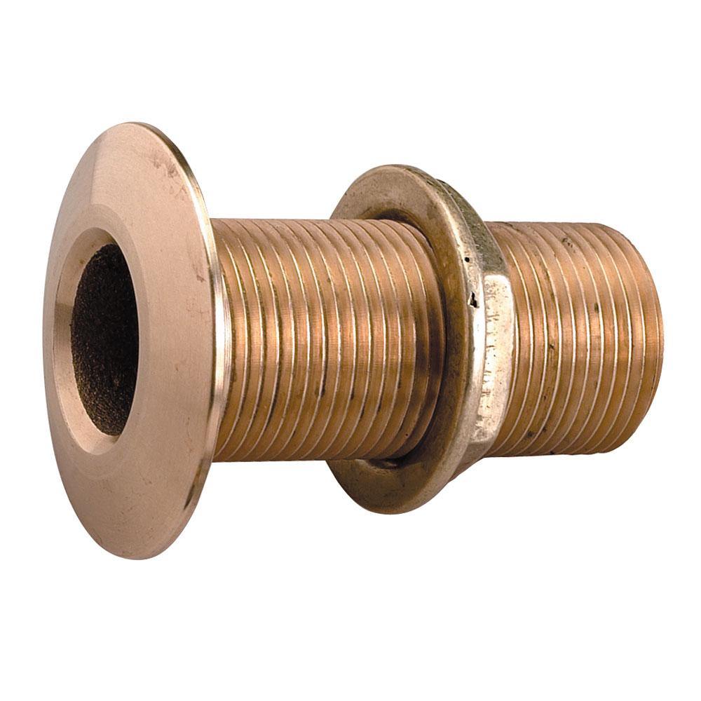 Perko 1/2" Thru-Hull Fitting w/Pipe Thread Bronze MADE IN   THE USA [0322DP4PLB] - Bulluna.com