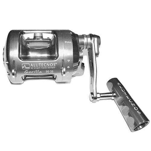 Alutecnos Albacore Gorilla 30 Two Speed Reel - Silver - Bulluna.com