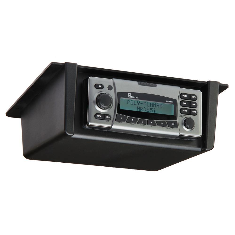 Poly-Planar Radio Mount Underdash/Overhead - Black [RM-10] - Bulluna.com