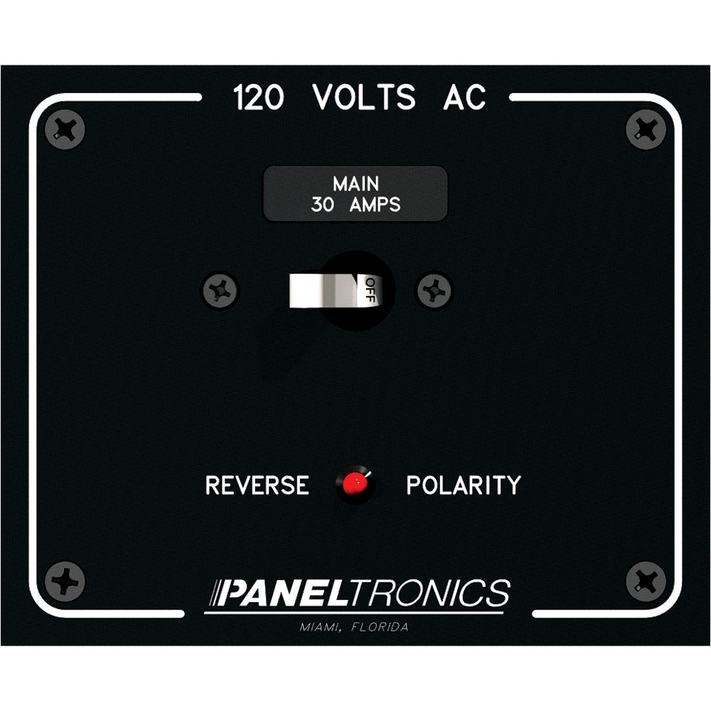 Paneltronics Standard Panel AC Main Double Pole w/30Amp CB & Reverse Polarity Indicator [9982316B] - Bulluna.com